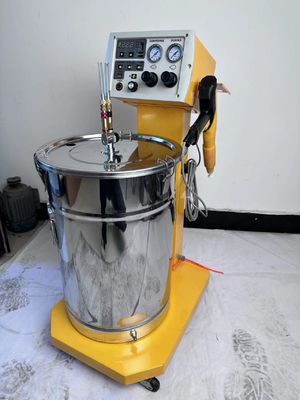 इलेक्ट्रोस्टैटिक पाउडर कोटिंग पेंट स्प्रे मशीन के साथ ग्राहकों की मांग कोटिंग रंग