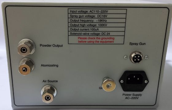 54*56*75 मैनुअल स्प्रे गन वैक्यूम एडसॉर्प्शन पाउडर स्प्रेइंग मशीन व्हील्स के साथ